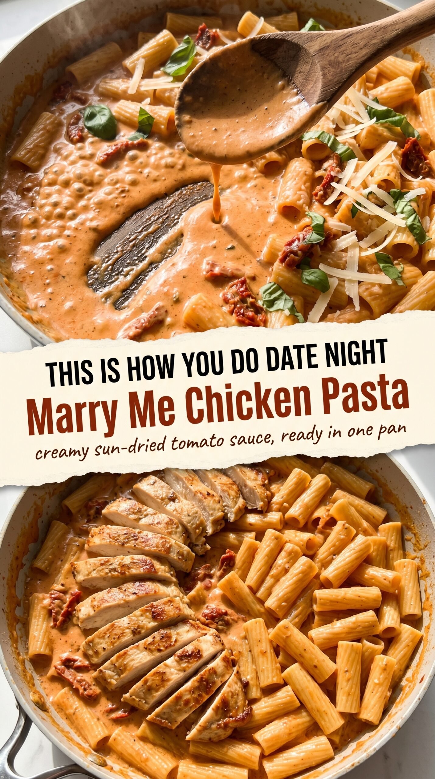 Marry Me Chicken Pasta creamy sun-dried tomato