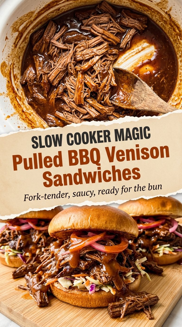 Pulled BBQ Venison Sandwiches