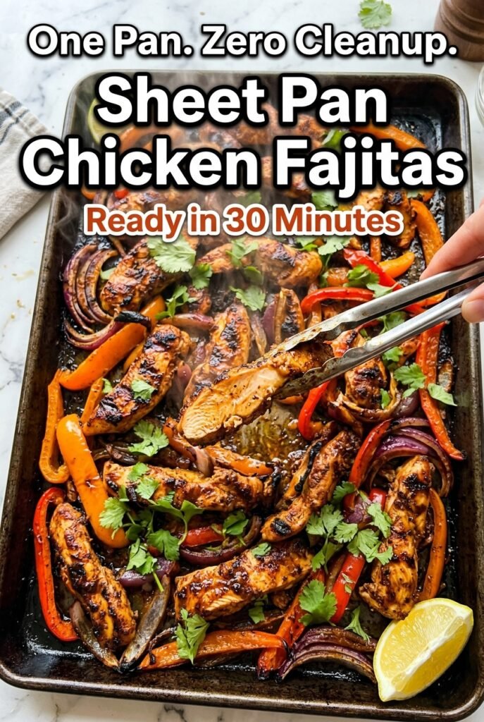 Sheet Pan Chicken Fajitas