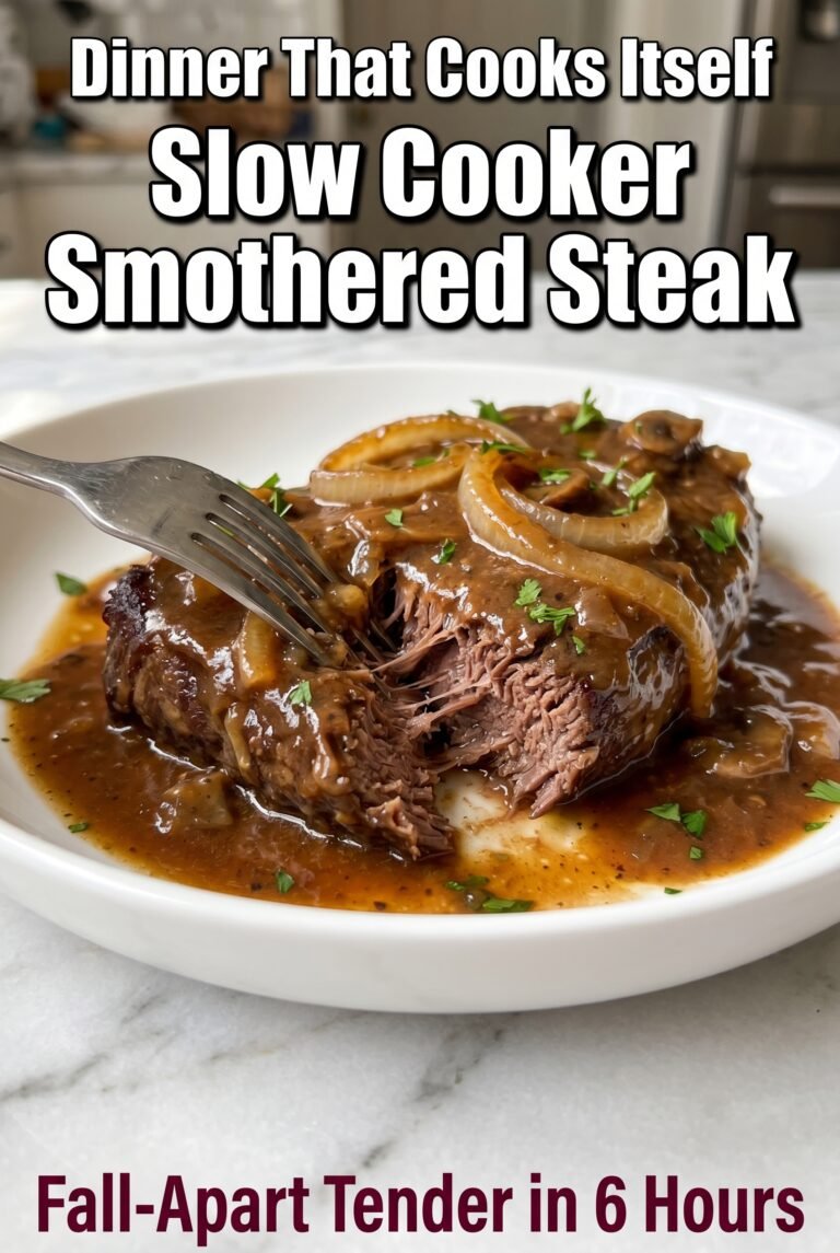 Slow Cooker Smothered Steak