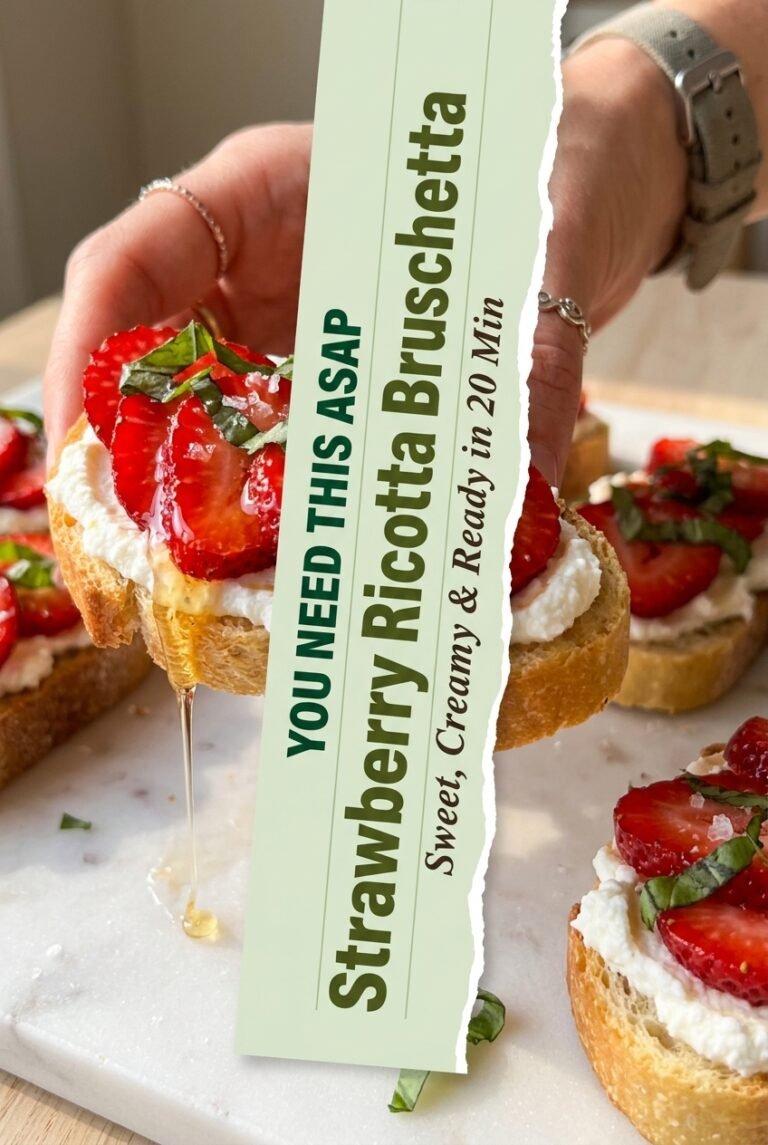 Strawberry Ricotta Bruschetta