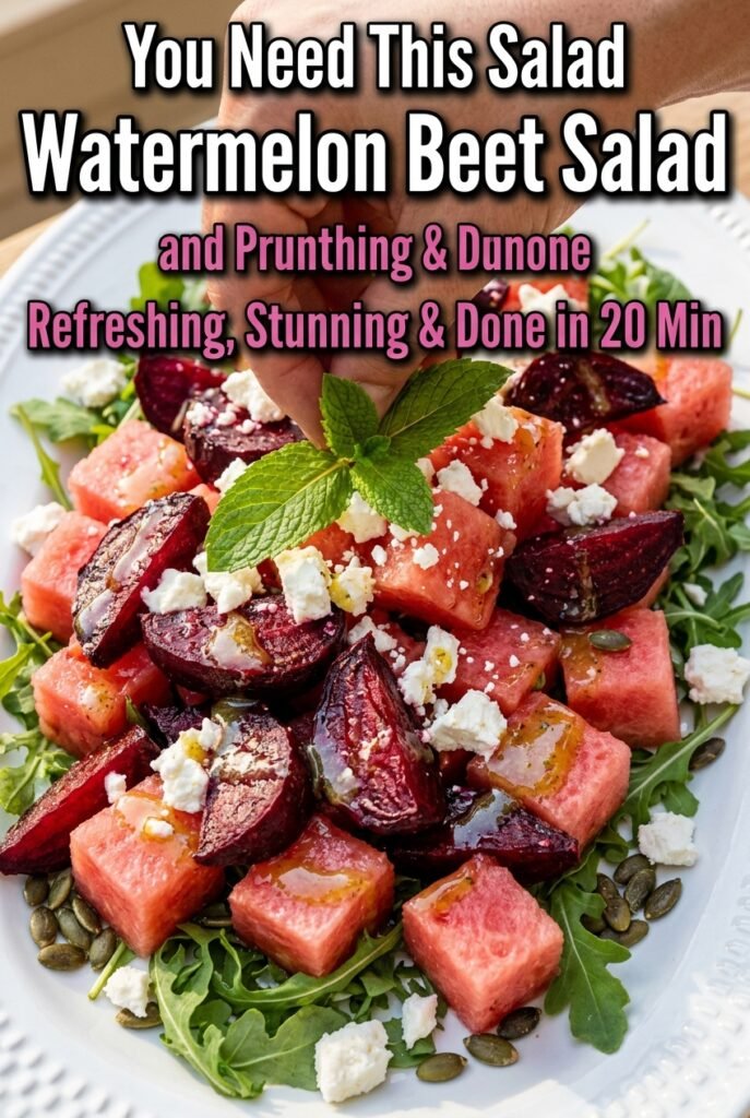 Watermelon Beet Salad