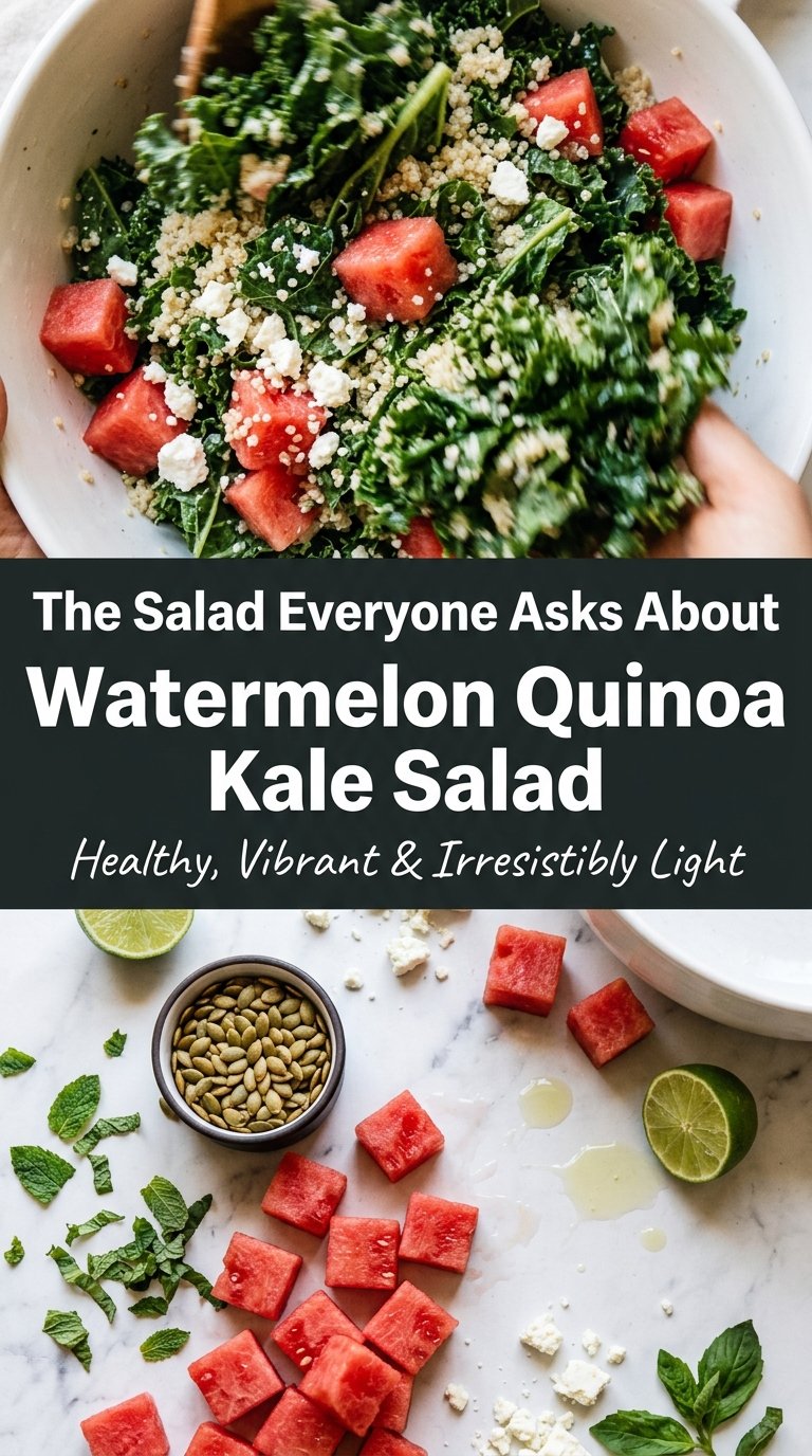 Watermelon Quinoa Kale Salad fresh juicy vibrant