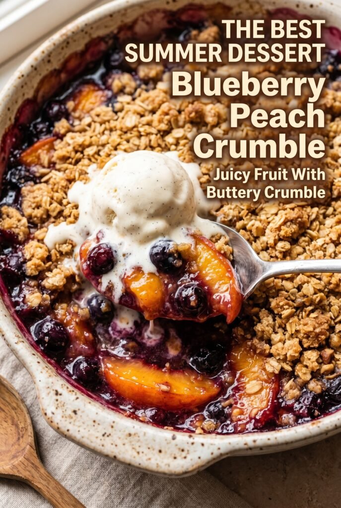 Blueberry Peach Crumble
