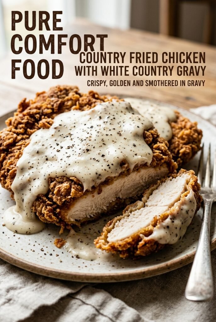 Country Fried Chicken with White Country Gravy