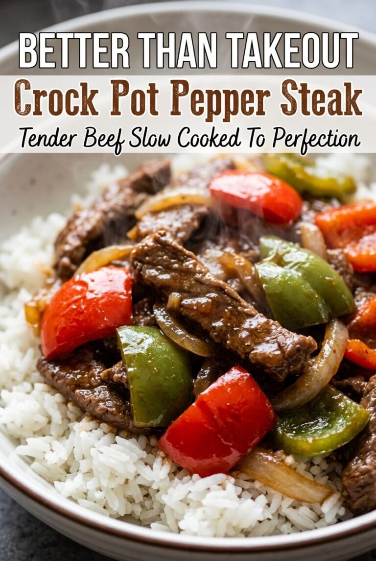 Crock Pot Pepper Steak
