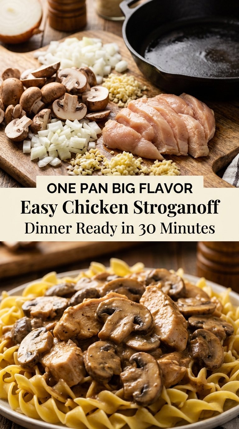 Easy Chicken Stroganoff
