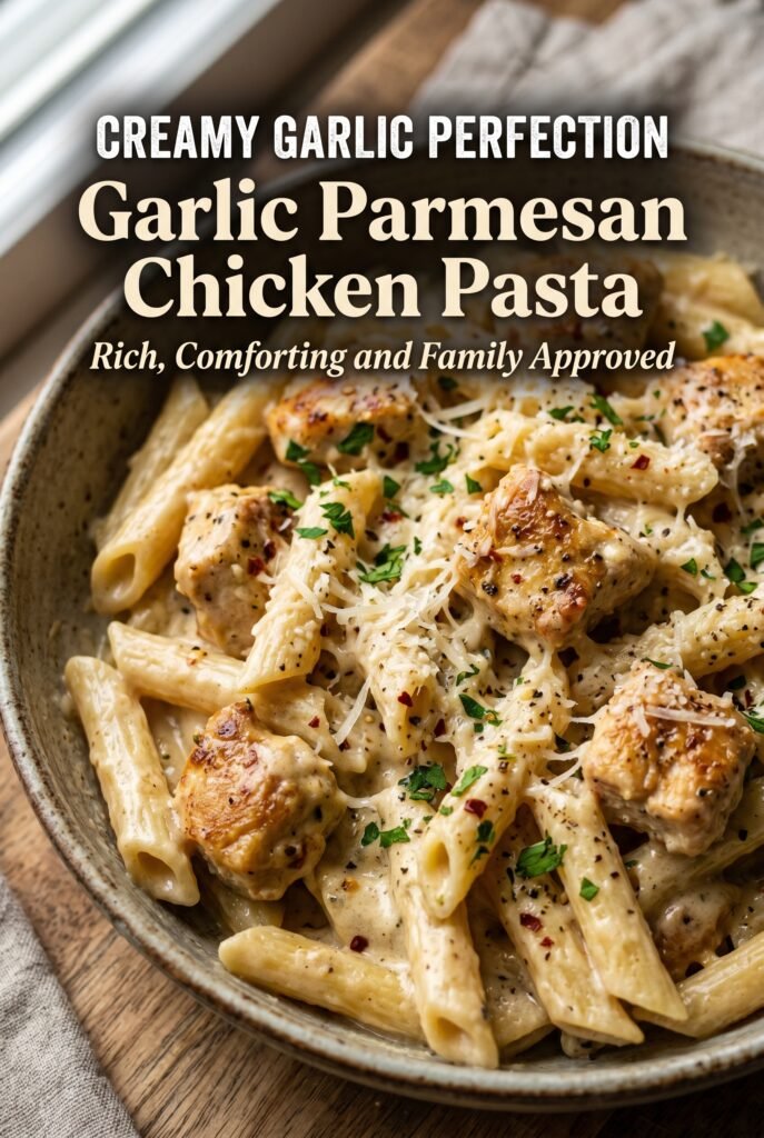 Garlic Parmesan Chicken Pasta