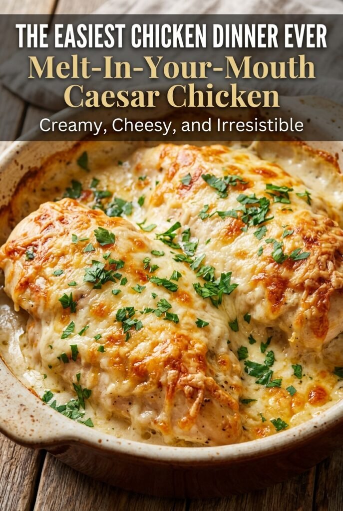 Melt-In-Your-Mouth Caesar Chicken