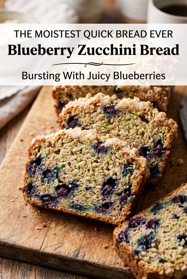 Moist Blueberry Zucchini Bread