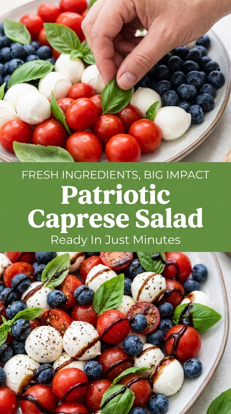 Patriotic Caprese Salad