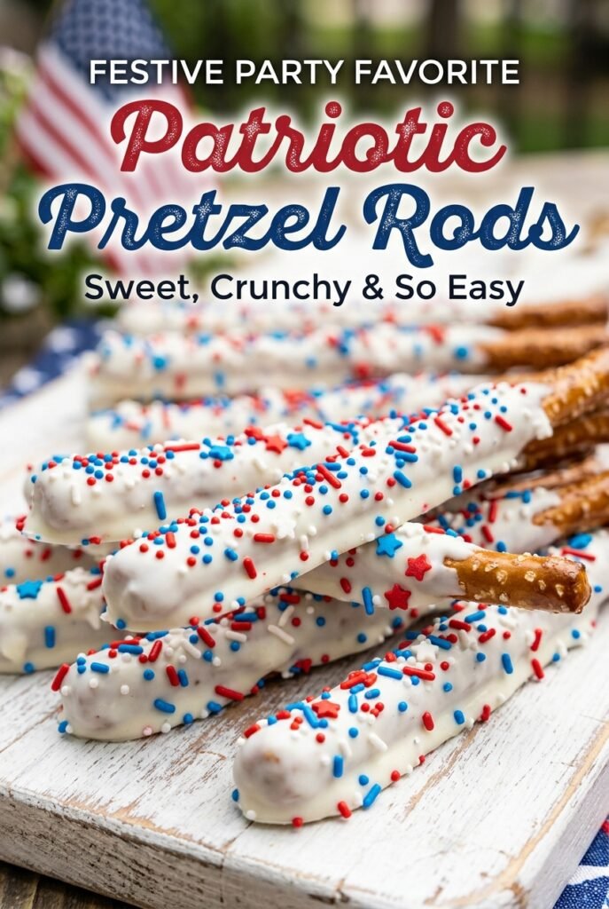 Patriotic Pretzel Rods