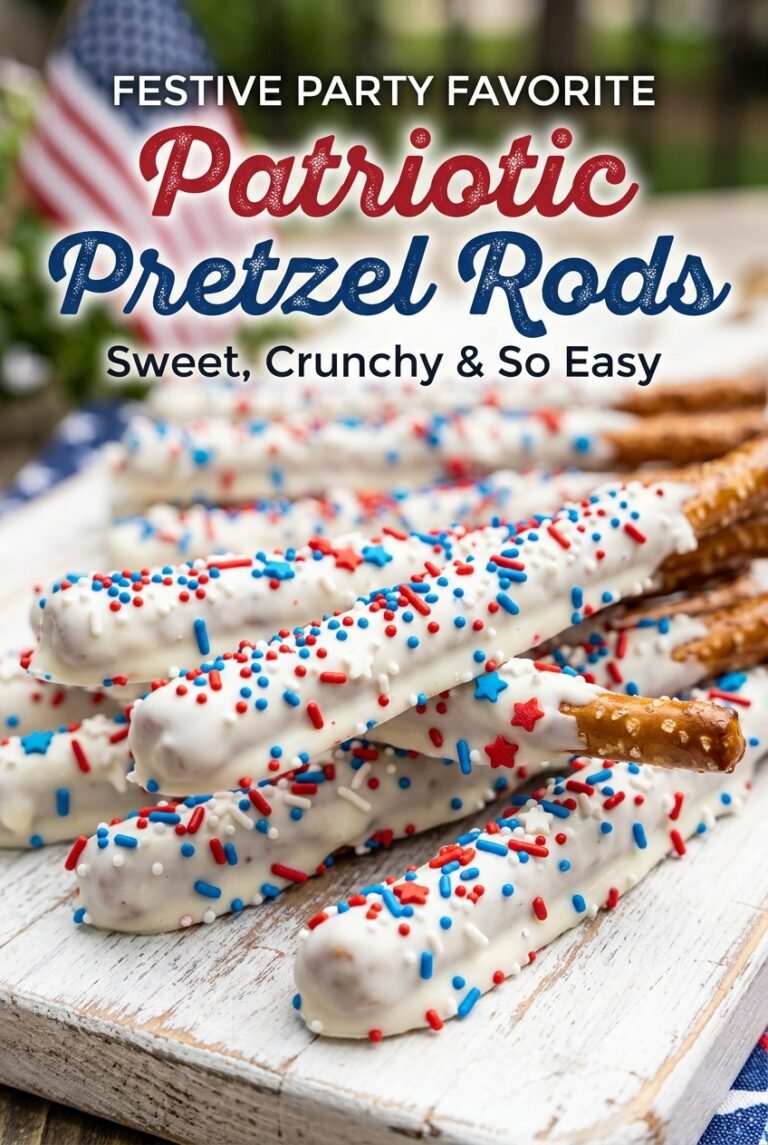 Patriotic Pretzel Rods