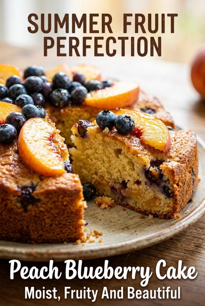 Peach Blueberry Cake
