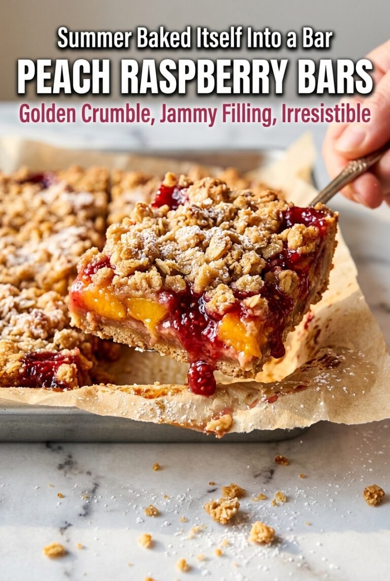 Peach Raspberry Bars