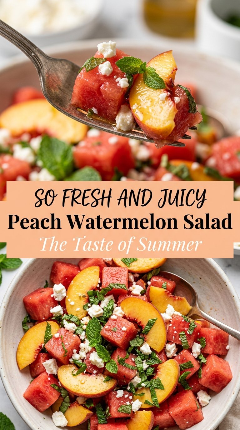 Peach Watermelon Salad