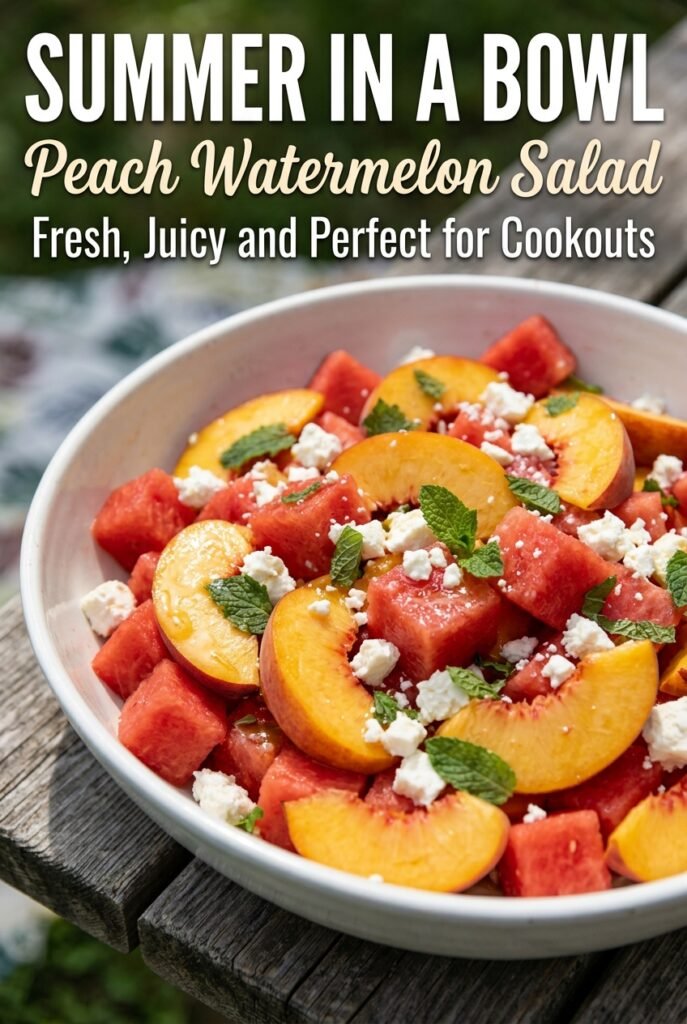 Peach Watermelon Salad