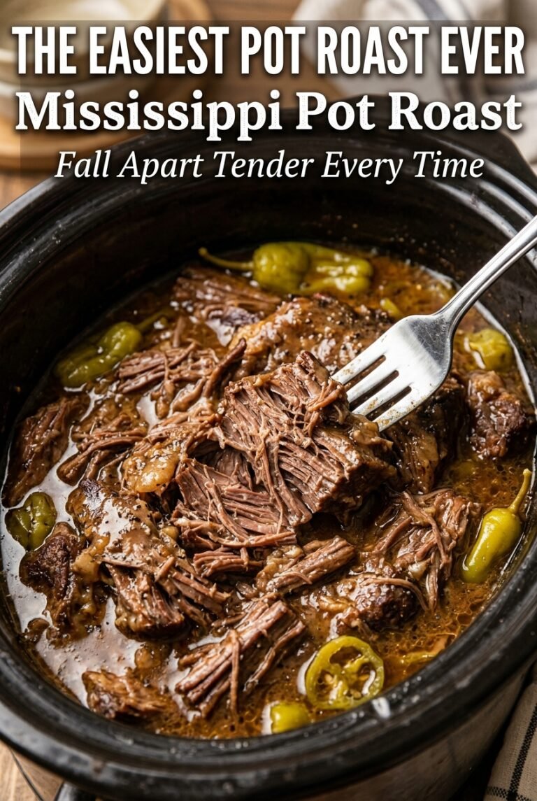 Slow Cooker Mississippi Pot Roast