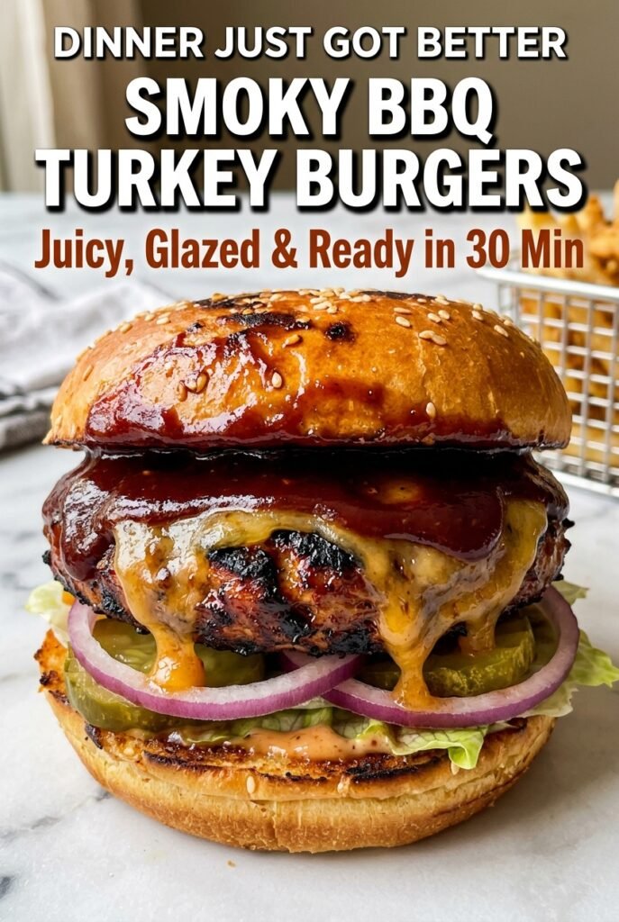 Smoky BBQ Turkey Burgers