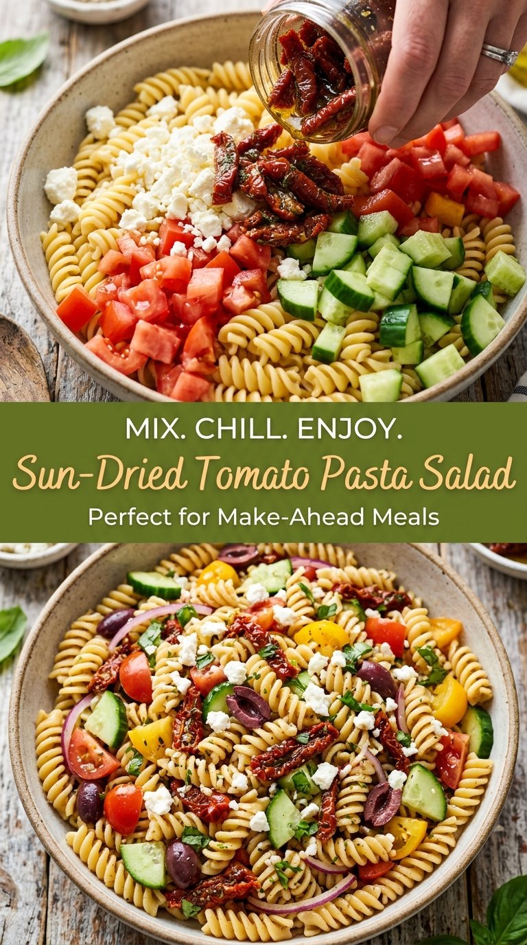 Sun-Dried Tomato Pasta Salad Mediterranean pasta tangy fresh