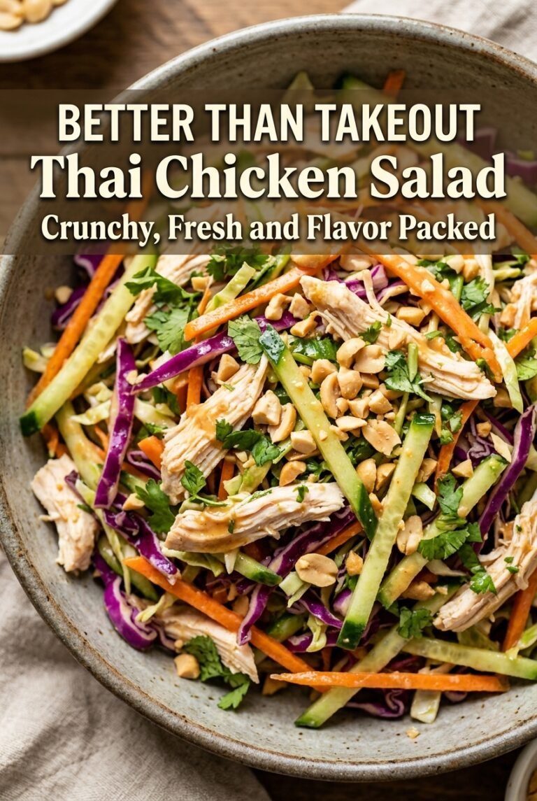Thai Chicken Salad with Peanut Lime Dressing