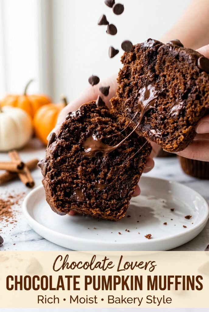 Chocolate Pumpkin Muffins