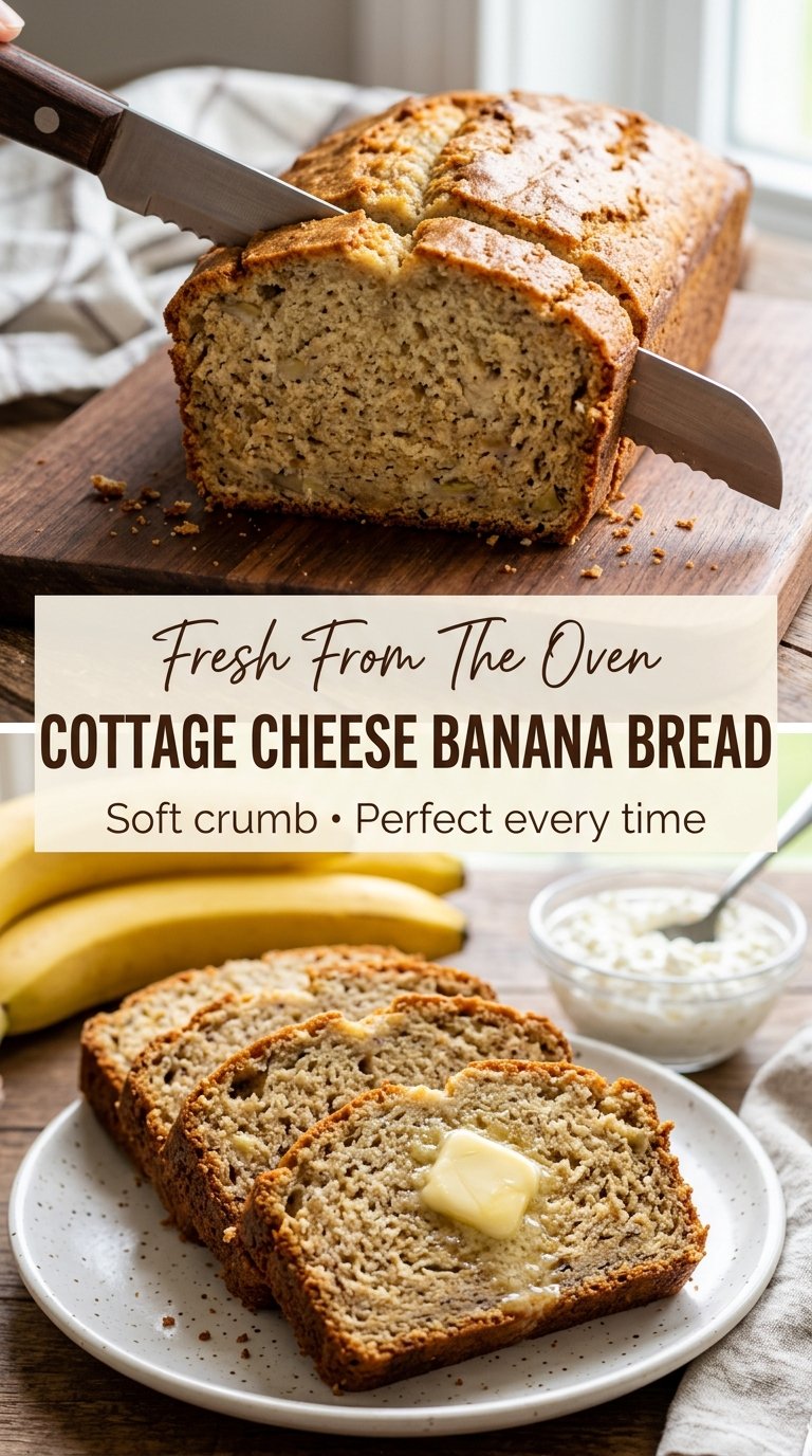 Cottage Cheese Banana Bread