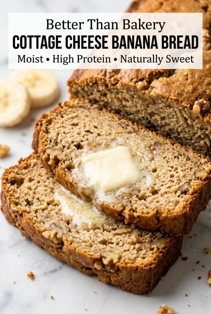 Cottage Cheese Banana Bread