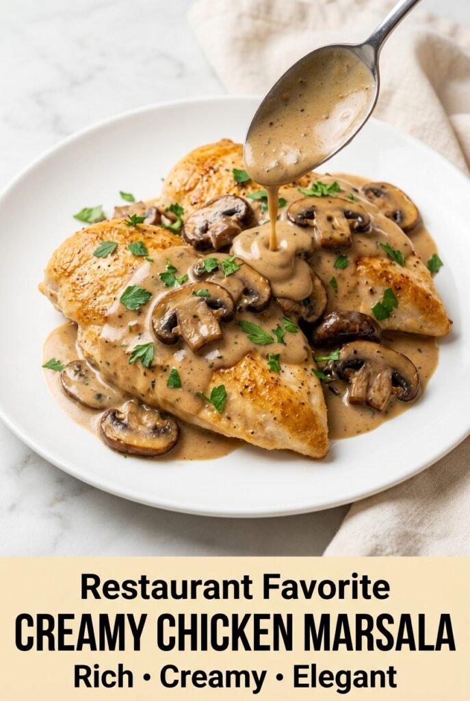 Creamy Chicken Marsala