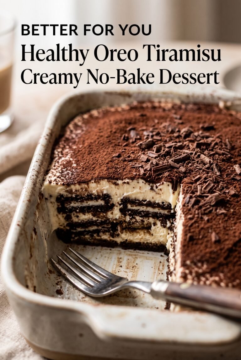 Healthy Oreo Tiramisu