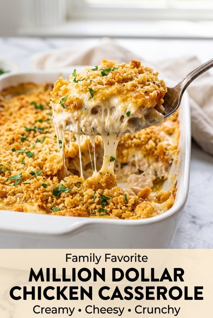 Million Dollar Chicken Casserole with Ritz Crust