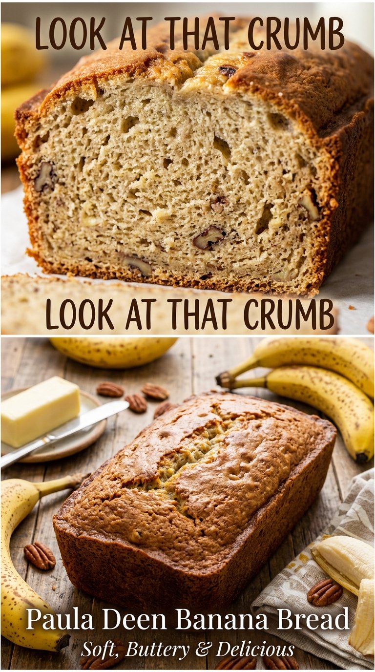 Paula Deen Banana Bread moist buttery loaf