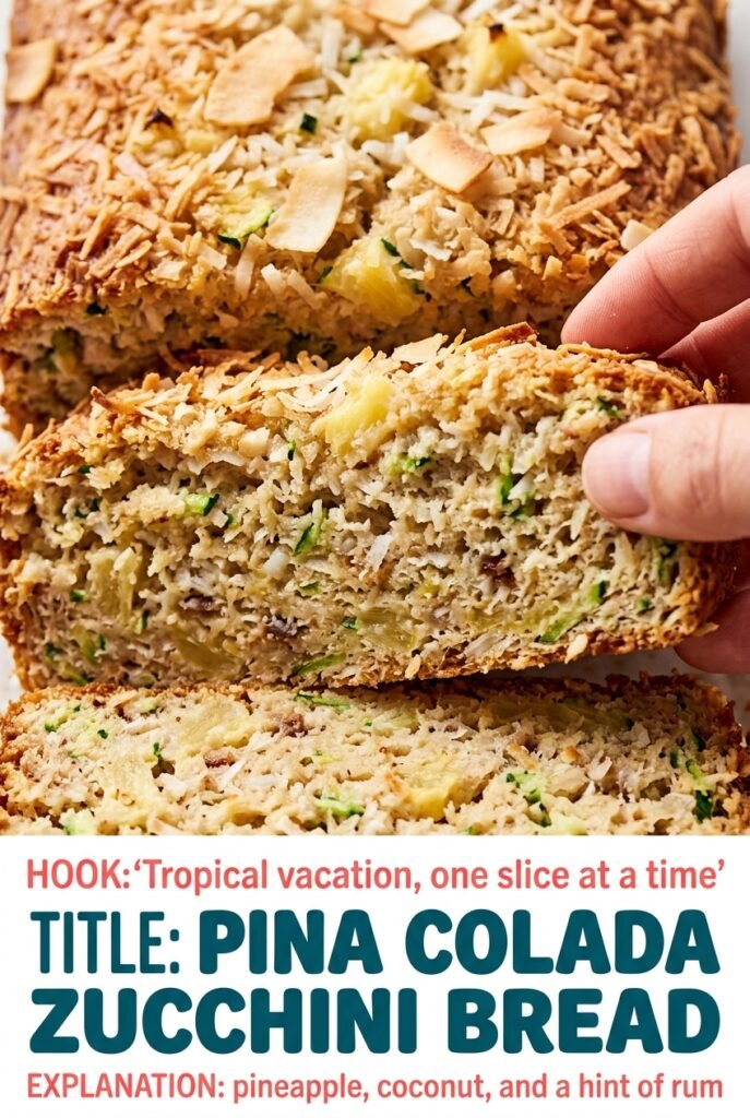 Pina Colada Zucchini Bread