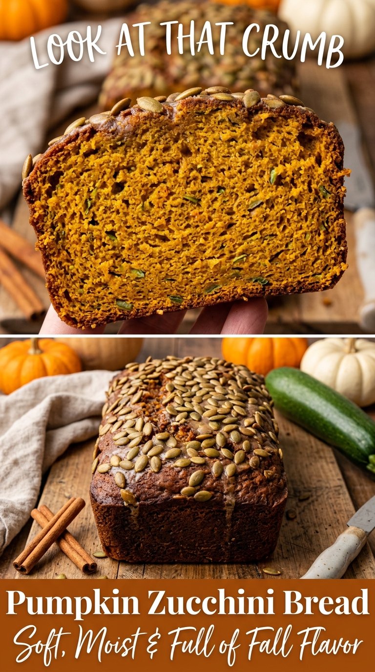 Pumpkin Zucchini Bread moist spiced loaf