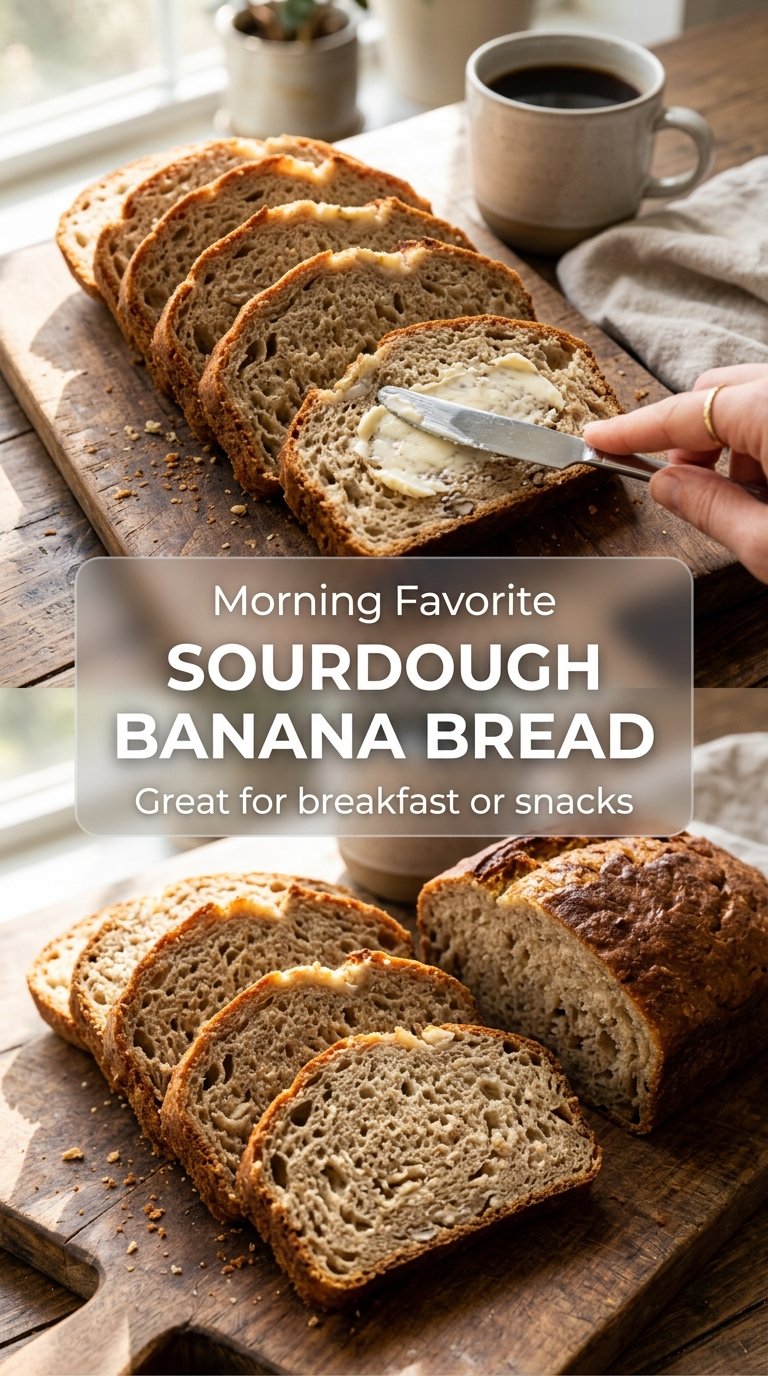 Sourdough Banana Bread moist tangy