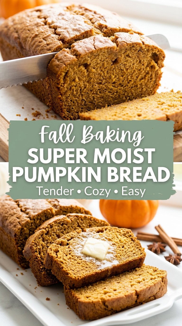 Super Moist Pumpkin Bread Recipe soft spiced loaf