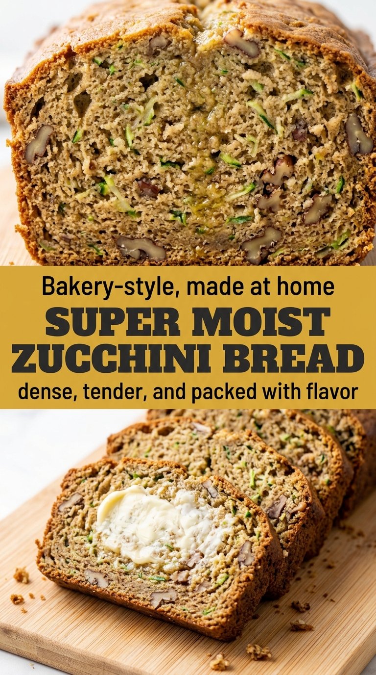 Super Moist Zucchini Bread, tender cinnamon, classic quick bread