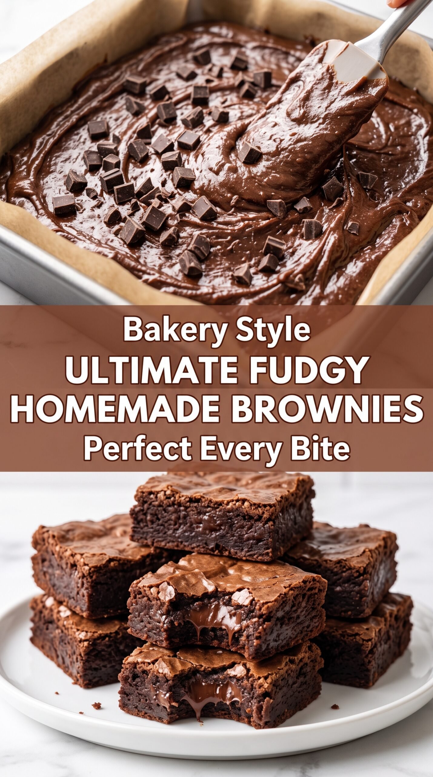 Ultimate Fudgy Homemade Brownies