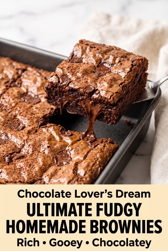 Ultimate Fudgy Homemade Brownies