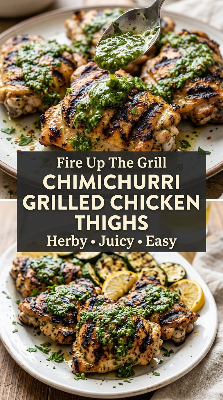 Chimichurri Grilled Chicken Thighs
