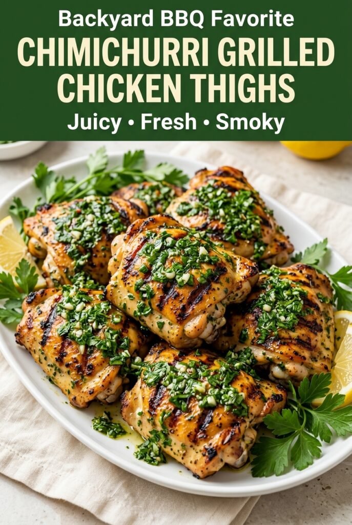 Chimichurri Grilled Chicken Thighs