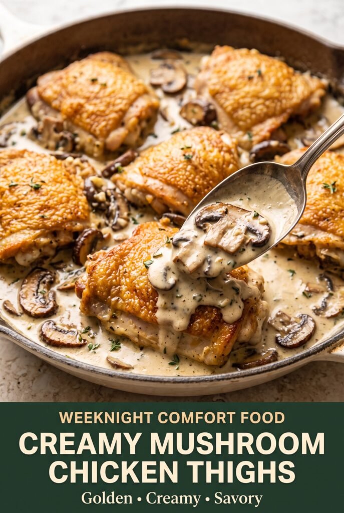 Creamy Mushroom Chicken Thighs