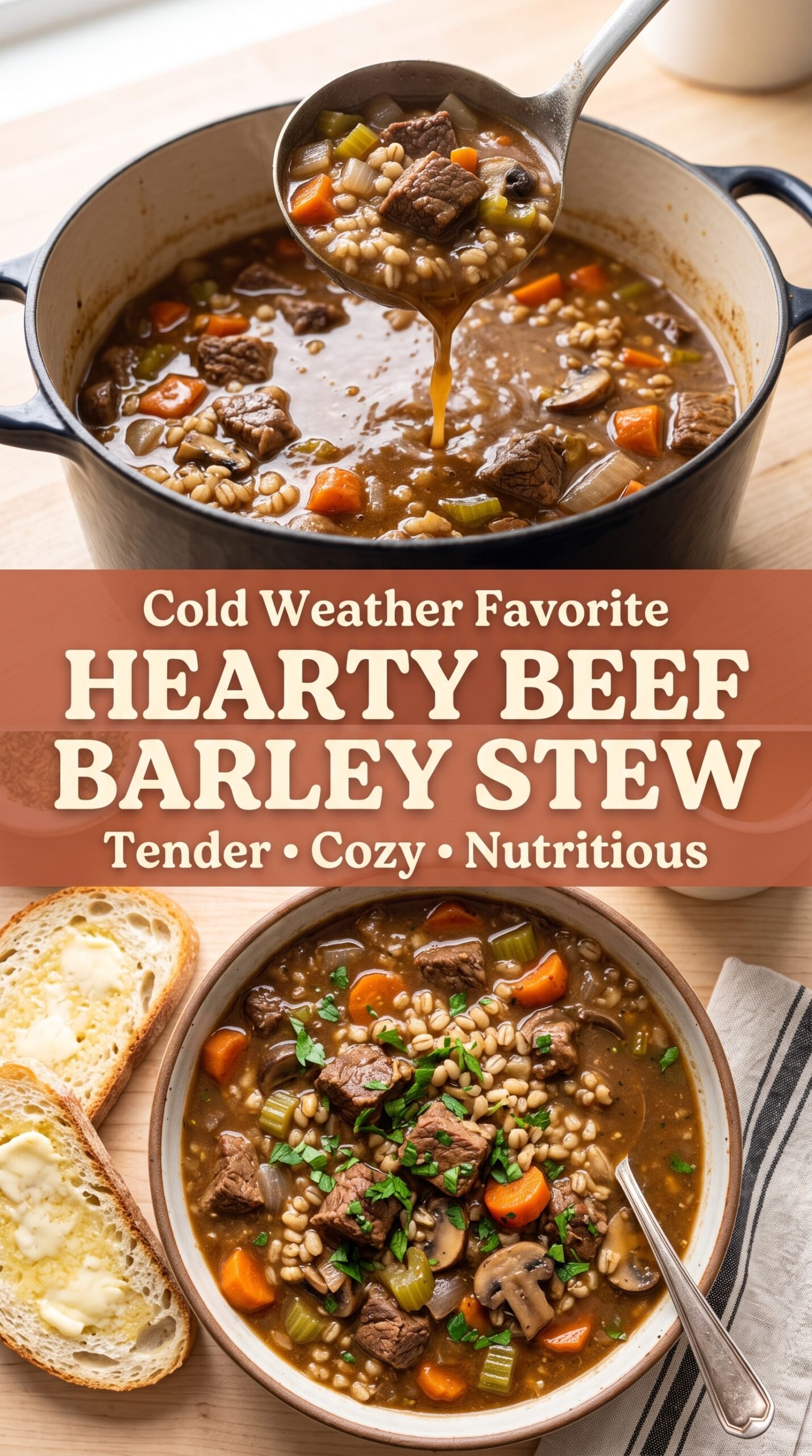 Hearty Beef Barley Stew rich cozy