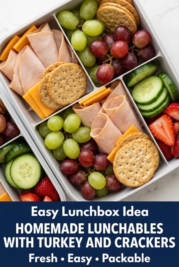 Homemade Lunchables with Turkey and Crackers