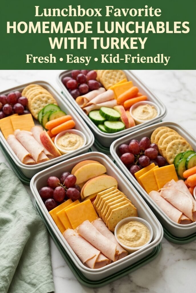 Homemade Lunchables with Turkey and Crackers