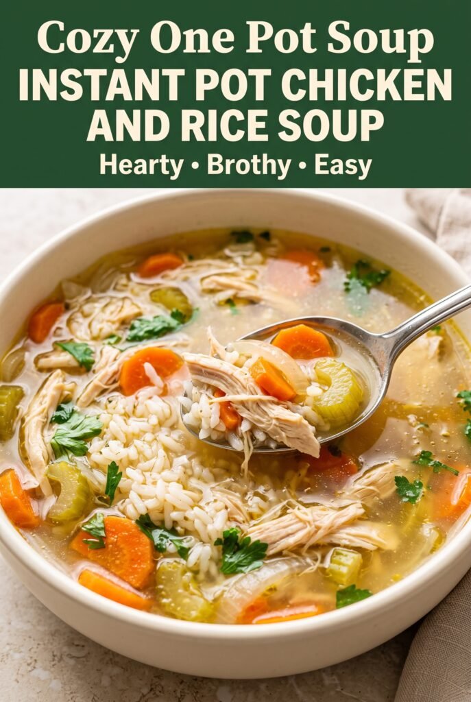 Instant Pot Chicken and Rice Soup