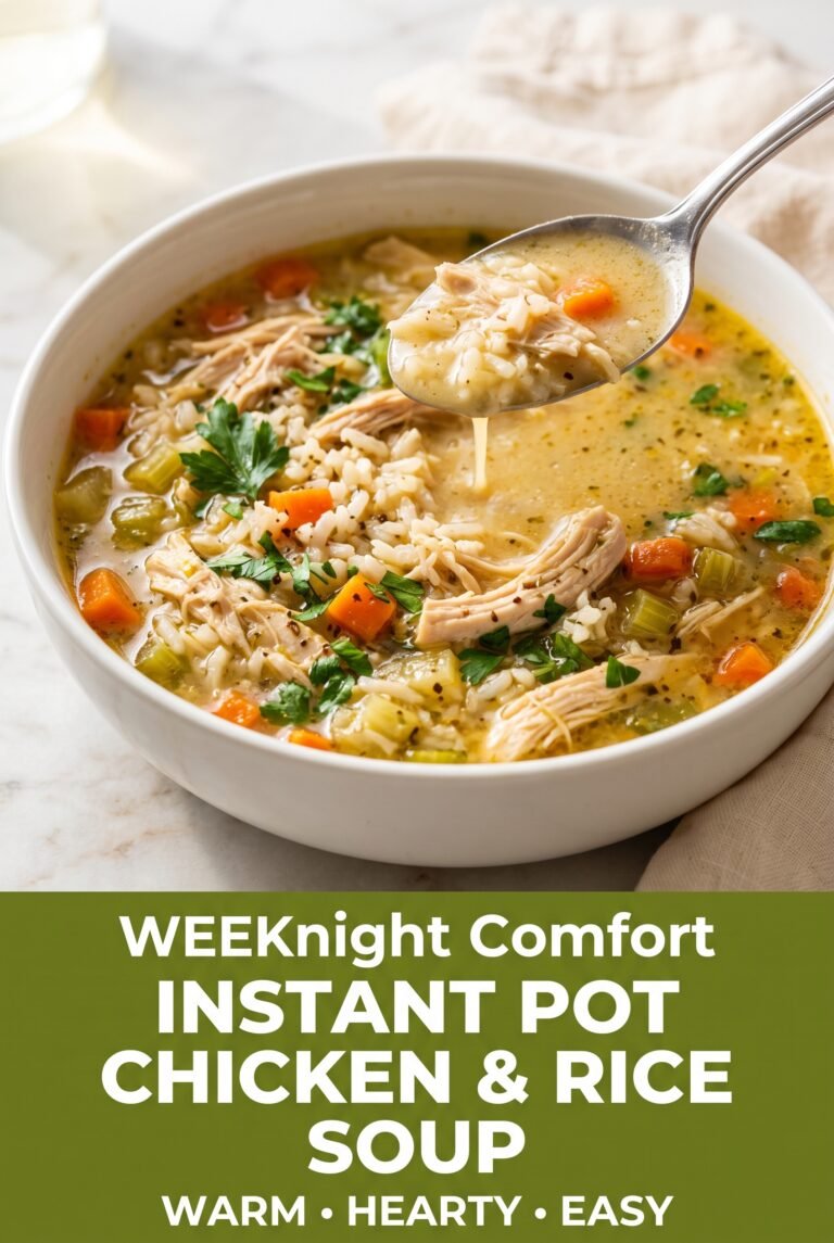 Instant Pot Chicken and Rice Soup