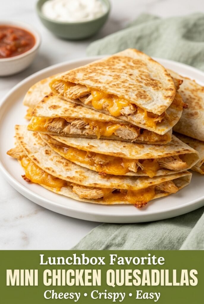 Kid-Friendly Mini Chicken Quesadillas