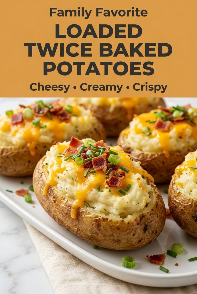 Loaded Twice Baked Potatoes