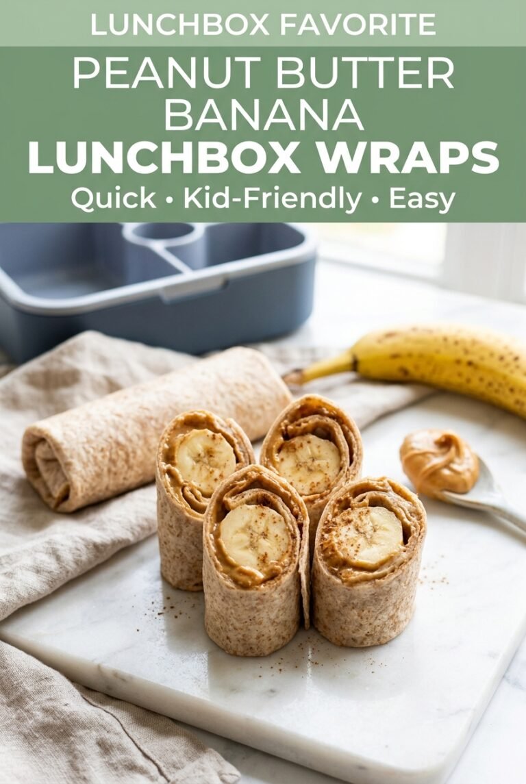 Peanut Butter Banana Lunchbox Wraps